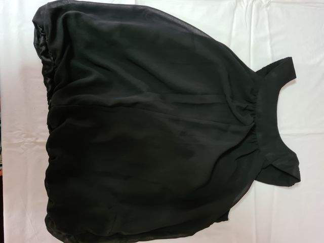 Top Negro con Detalles Elegantes - Talla 38