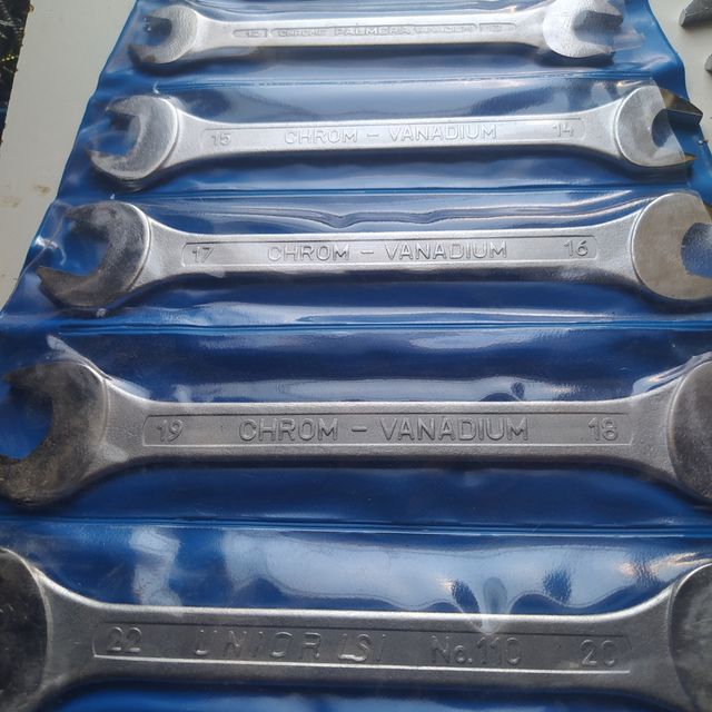 1 Juego de 8 llaves fijas de 6-7 a 20-22