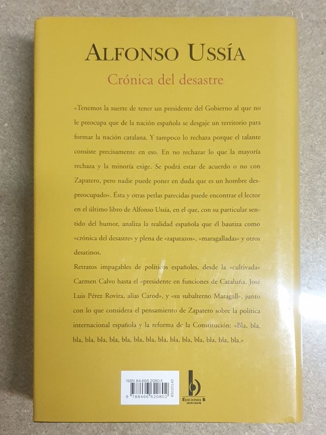 CRÓNICA DEL DESASTRE   Alfonso Ussía