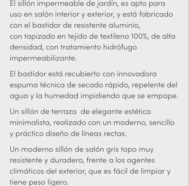 Sillón de jardin Lola Dereck GARDEN