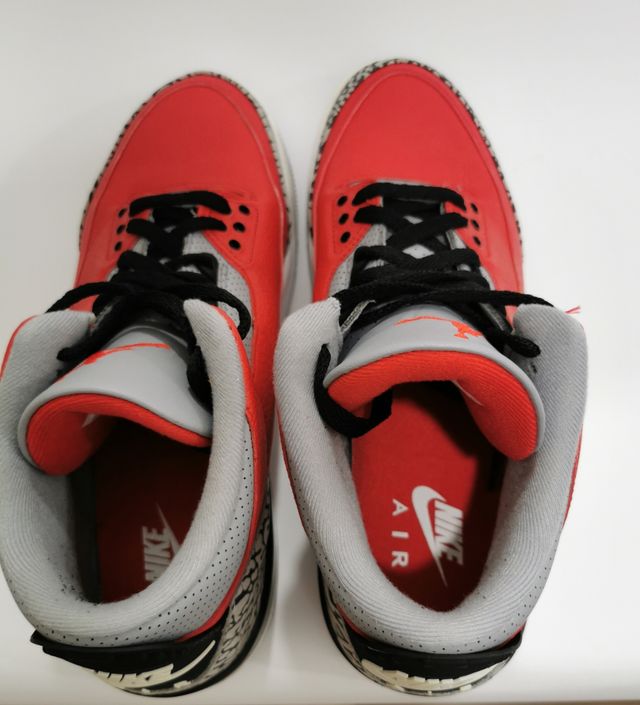 Jordan 3 Fire Red Cement Grey