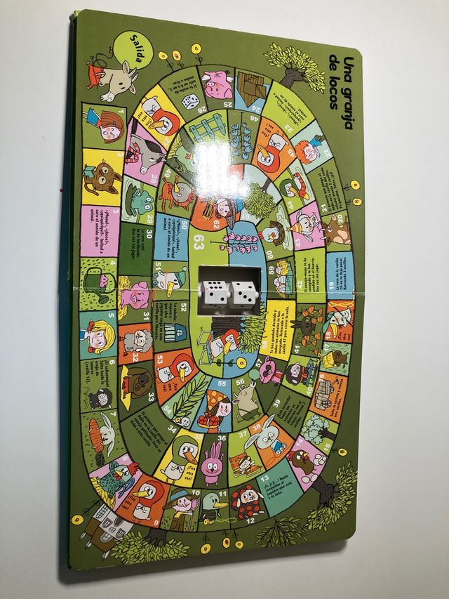 Juego de la oca en libro portable