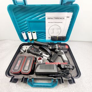 Kit pistola de impacto + amoladora angular