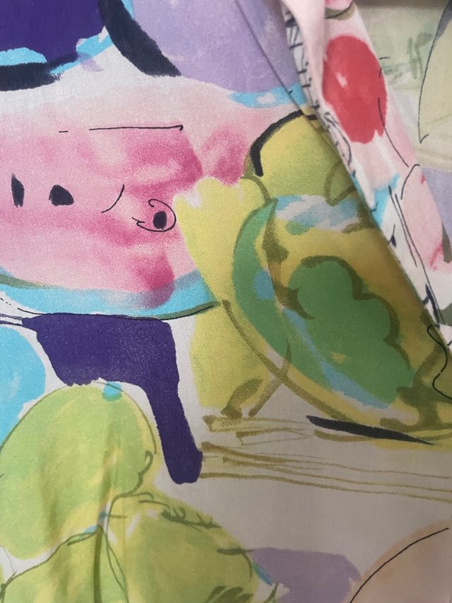 Camisa estampada tropical zara talla s