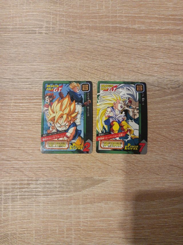 Carddass Dragon Ball GT números 29 y 34