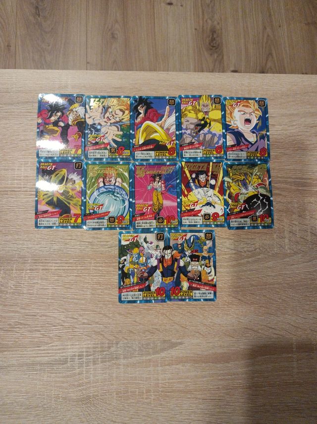 Carddass Dragon Ball GT Set de 12 tarjetas