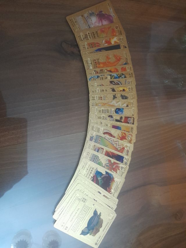 Cartas Pokemon Doradas