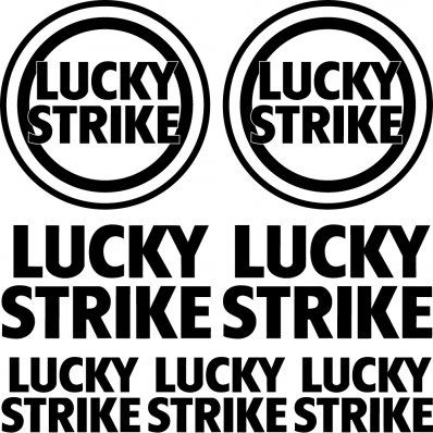 Vinilo Patrocinadores LUCKY STRIKE
