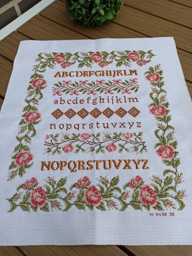 Abecedario punto de cruz