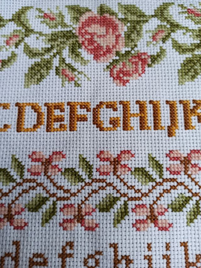 Abecedario punto de cruz