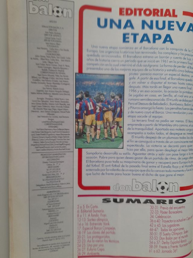 Don balón 865 Barcelona campeón 1992