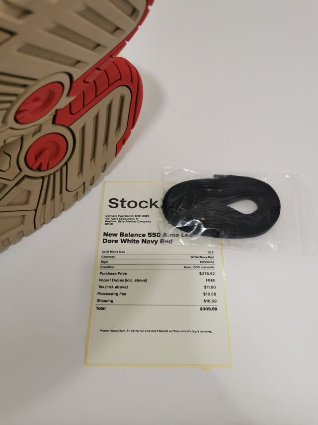 New Balance 550 Aime Leon Dore White Navy Red