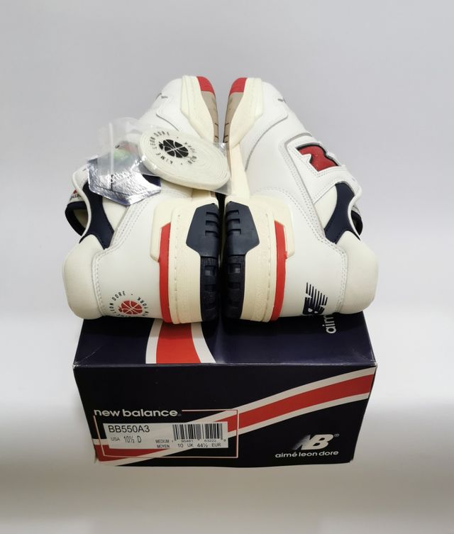 New Balance 550 Aime Leon Dore White Navy Red