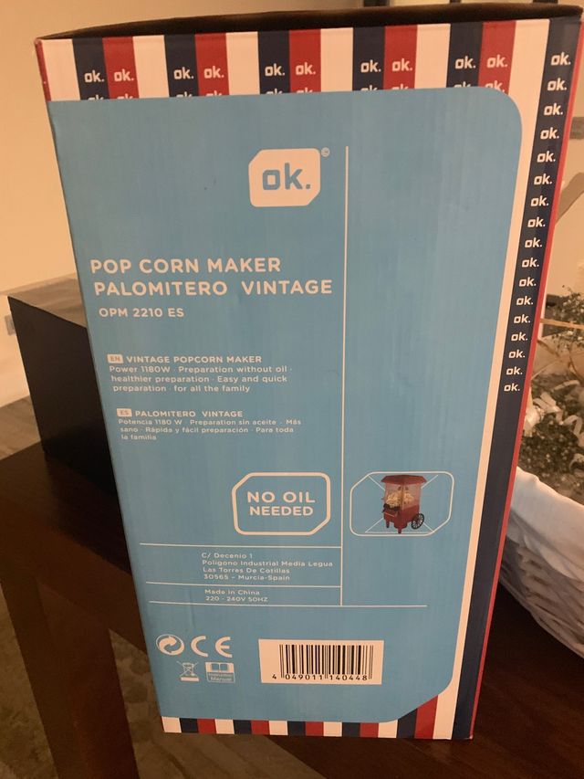 Palomitera - Máquina de palomitas A ESTRENAR!