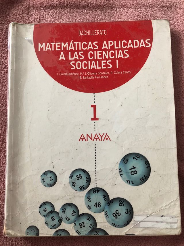 Libro de texto matemáticas 1 bachiller