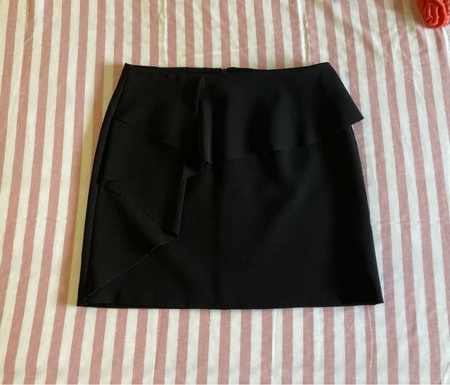 Falda negra Zara S nueva