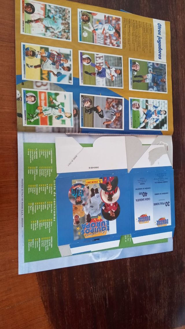 Álbum los Mejores Equipos de Europa 1996 97 Panini