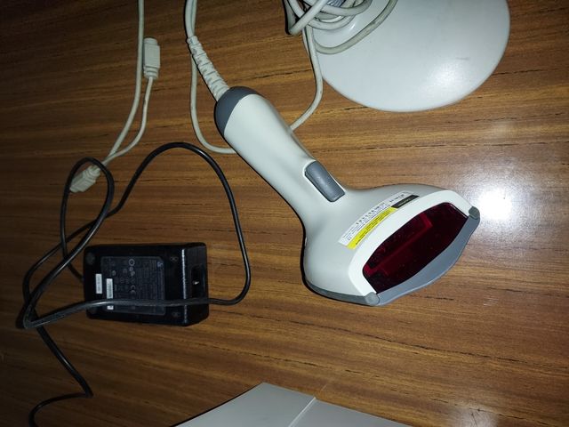 lector de codigo de barras y máquina registradora