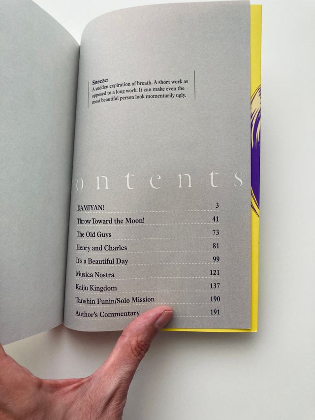 Sneeze: Naoki Urasawa Story Collection