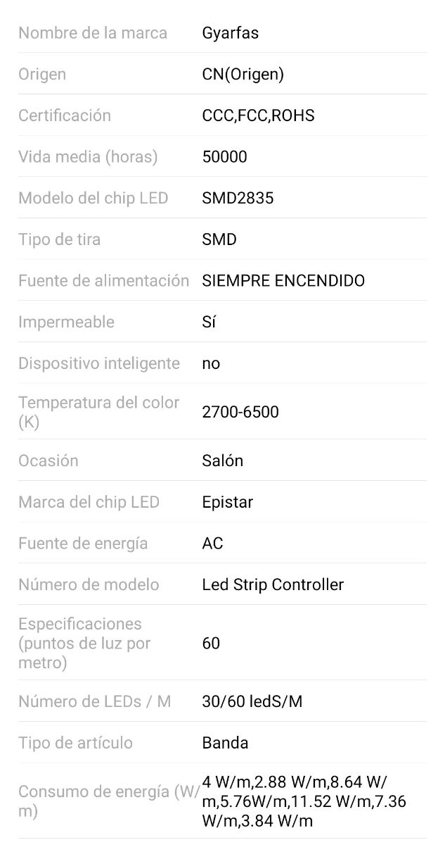 regulador luces led
