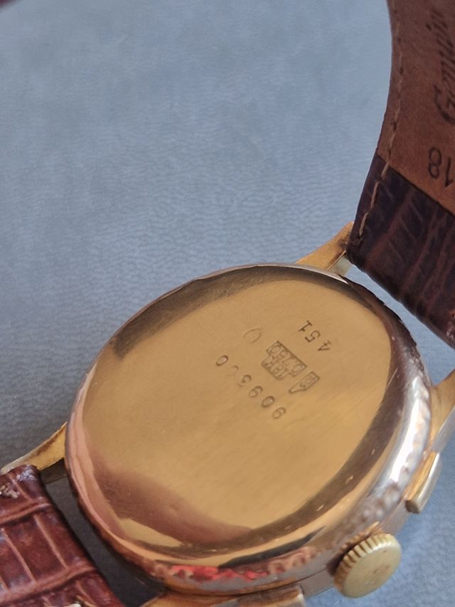 Fiel Landeron 51 / 18K Oro Rosa / Vintage Chrono