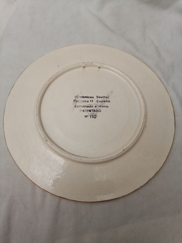 Plato "Cerámica de Sevilla 1952"