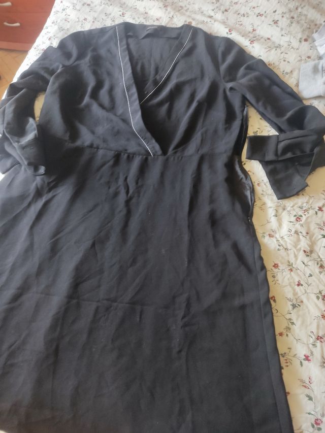 Vestido negro de vestir, negro talla 46 Lasserre