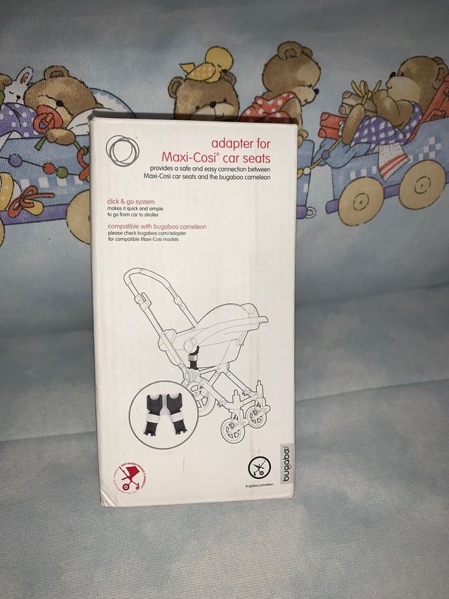 MaxiCosi, adaptadores, funda.