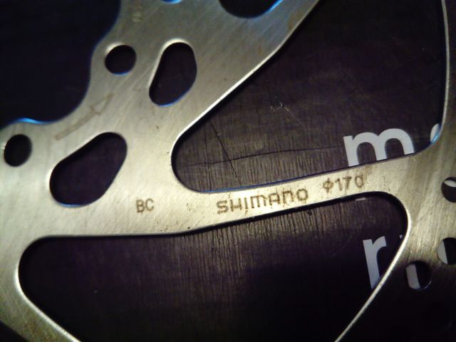 Pareja de discos Shimano XT vintage SM-RT75 170mm.