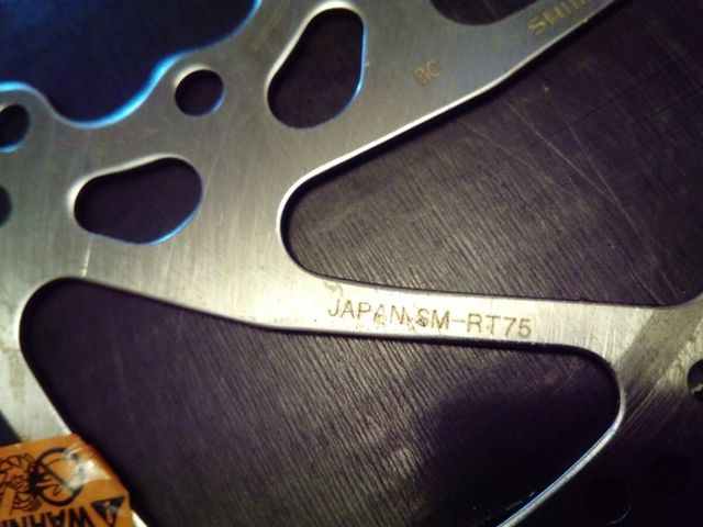 Pareja de discos Shimano XT vintage SM-RT75 170mm.