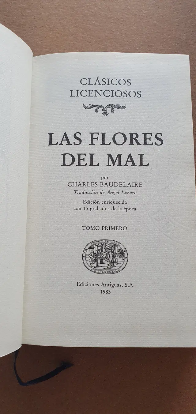 LAS FLORES DEL MAL. BAUDELAIRE