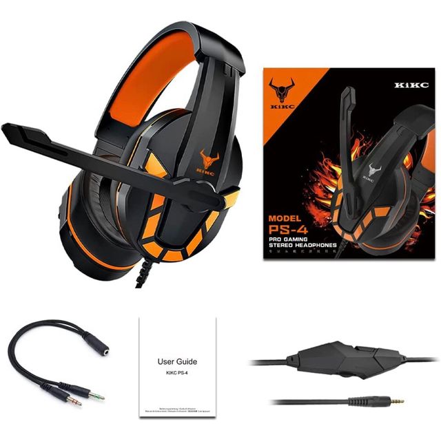 Nuevo Gaming PS4 Auriculares color Negro Azul