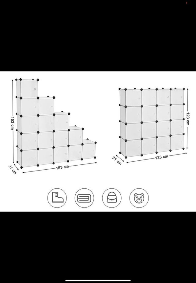 Baldas para mueble translucido, estanteria, corral