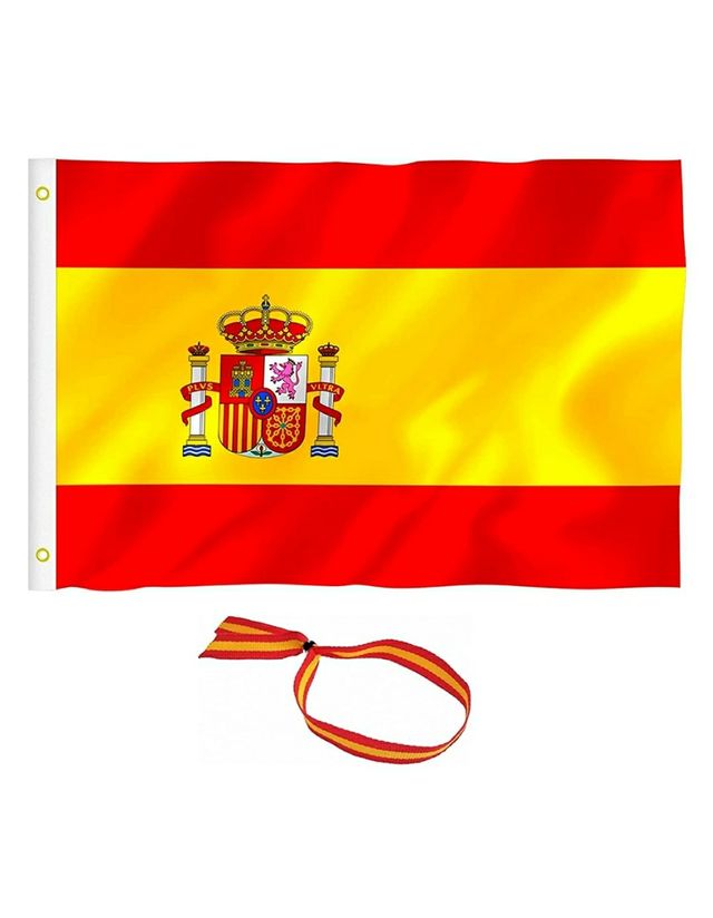 Bandeira de Espanha 90x150cm com pulseira