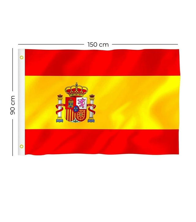 Bandeira de Espanha 90x150cm com pulseira