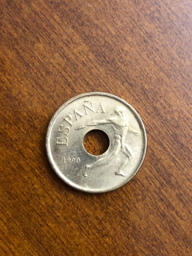 Moneda de 25 pesetas Barcelona 92 del 1990