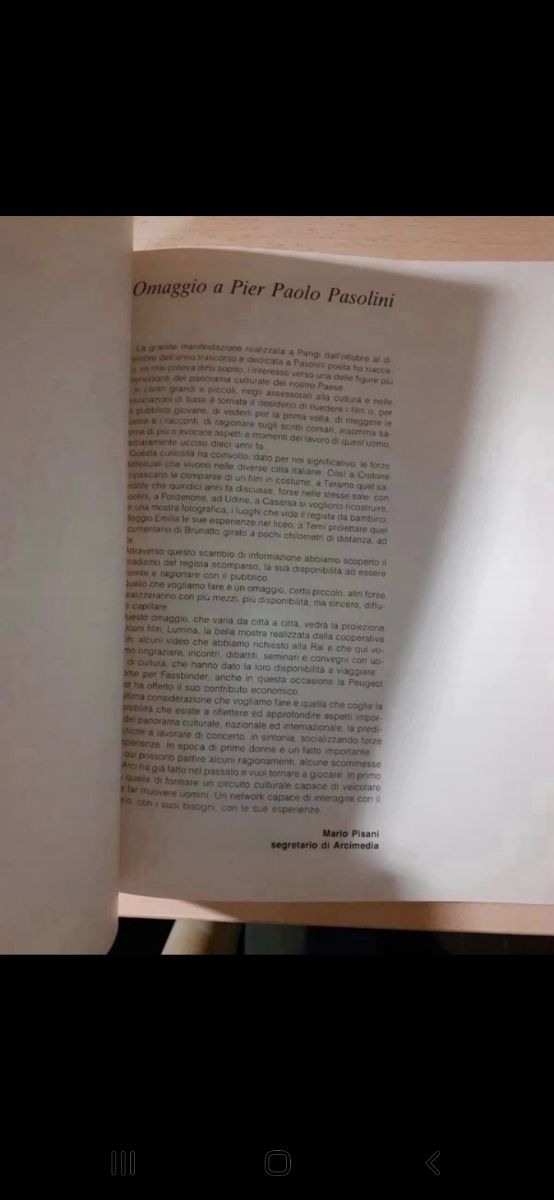 film di Pier Paolo Pasolini De Giusti, Siciliano