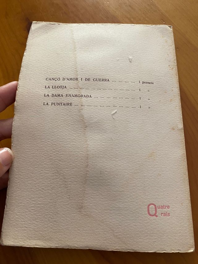 La Puntaire. Drama popular. Bcn 1933