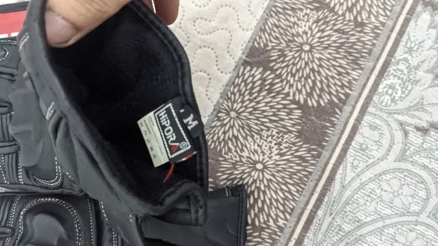 ✅guantes motocicleta de cuero auténtico talla M