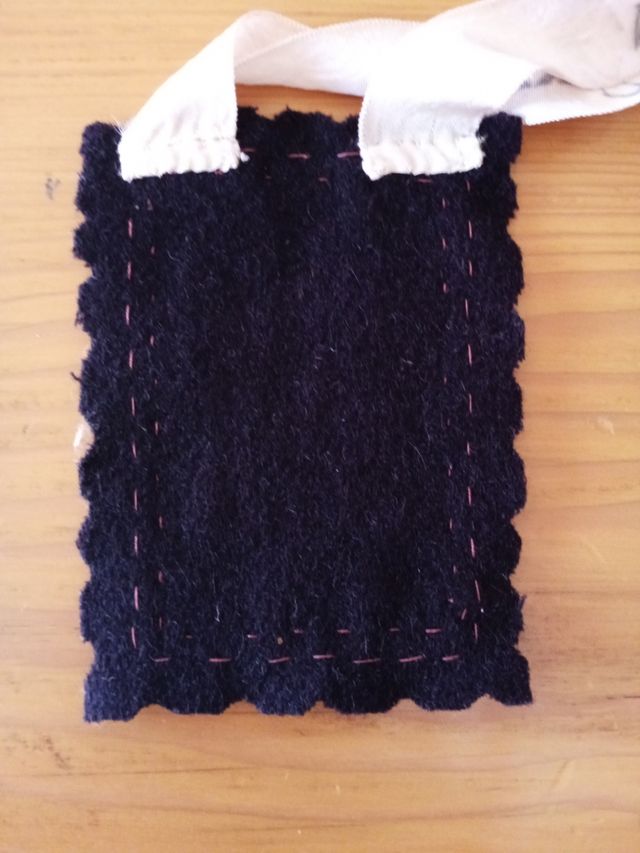 Escapulario fieltro antiguo Cofradía Sra Carmen