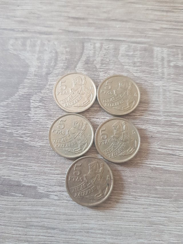 MONEDA DE 5 PESETAS ISLAS BALEARES DE 1997