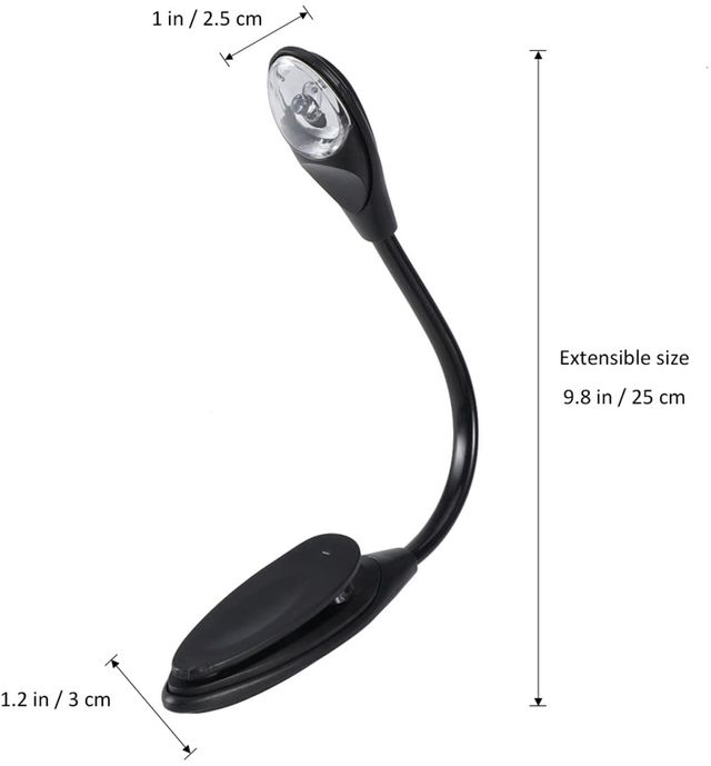 Luce notturna a clip per leggere libri a letto