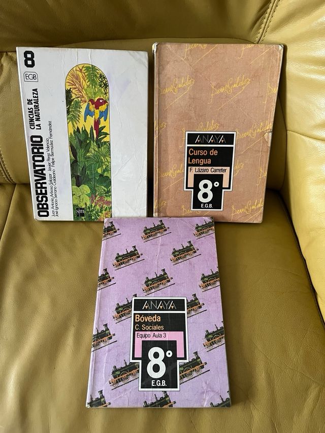 Libros de texto EGB (años 80 y 90)