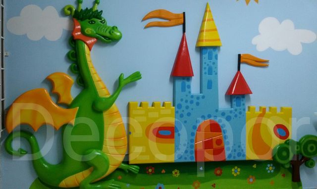 murales en 2d. decoración