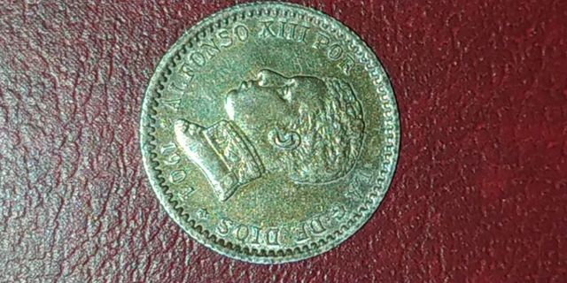 Monedas de 50 céntimos Alfonso XIII. 1904.  EBC+.