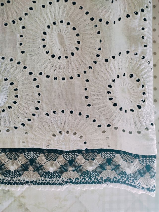 Vestido bordado inglés color blanco talla S