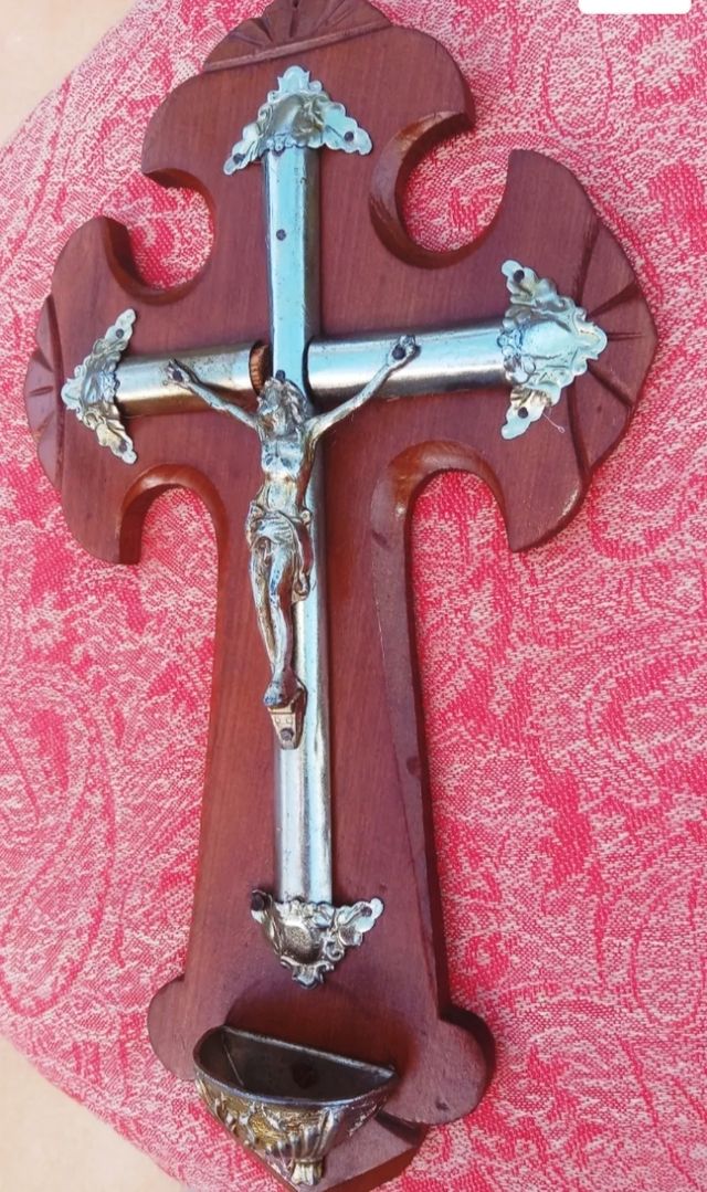 ANTIGUO CRUCOFIJO - CRISTO EN LA CRUZ de segunda mano por 25 EUR en