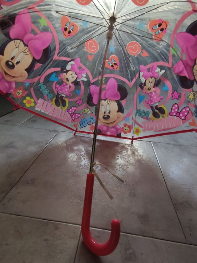 Peluche Minnie  regalo diadema y paraguas