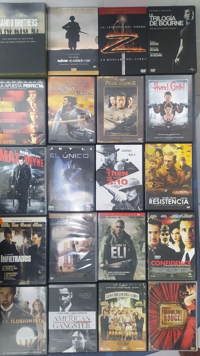 Películas DVD, VideoCD y BlueRay