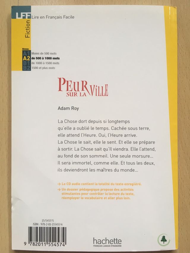 Peue sur le ville. Adam Roy 1 BTX Incluye CD